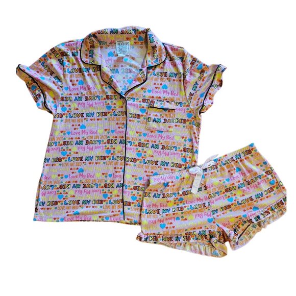 Pink Multi pajama set- NWOT-Size Large - Picture 13 of 16